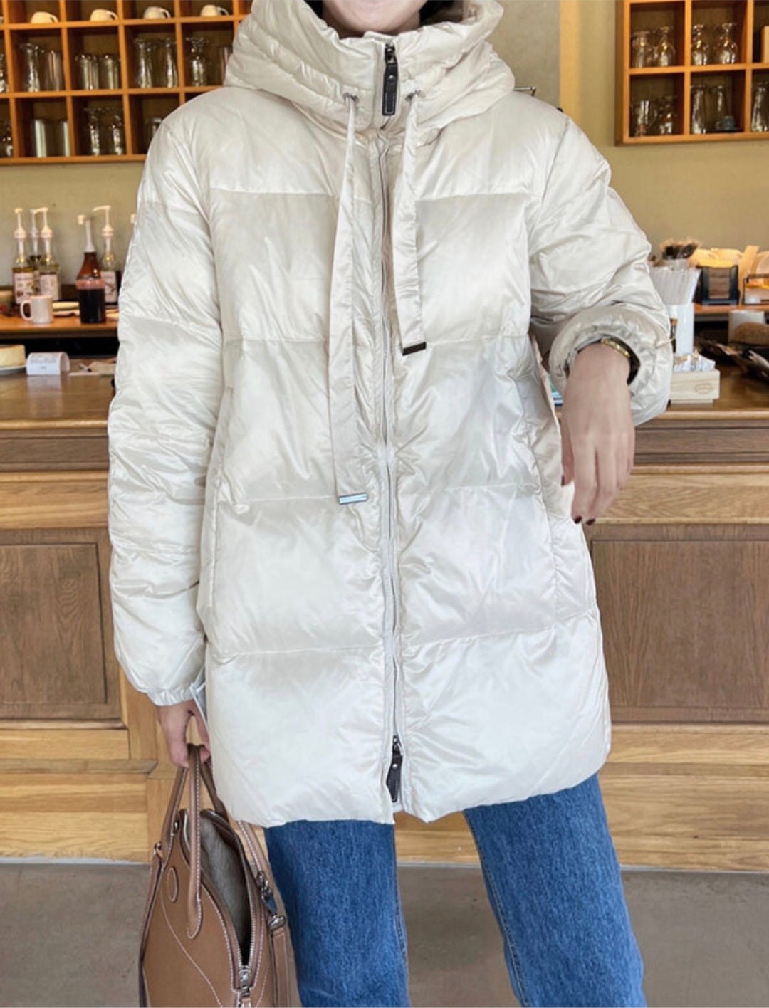 아방 패딩 duck down 100%