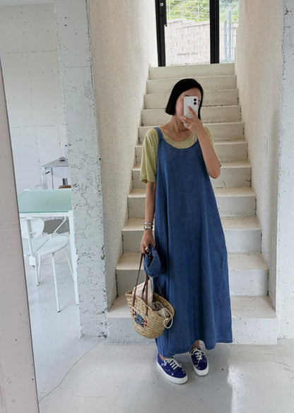 ☀️마쥬 데님 나시원피스