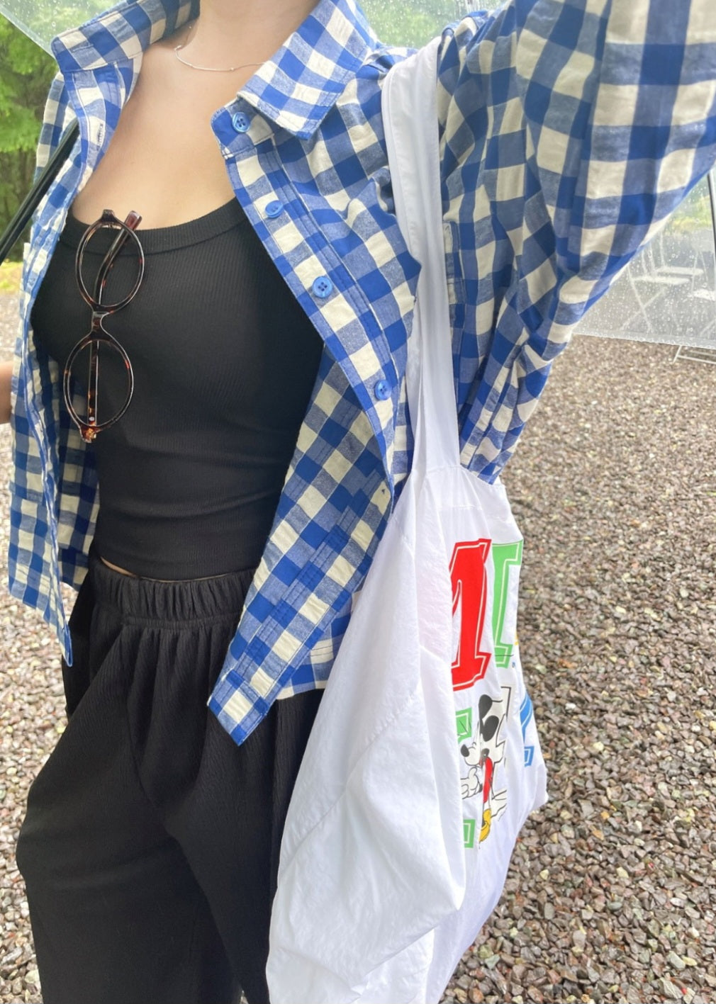 ☀️포켓 체크 셔츠