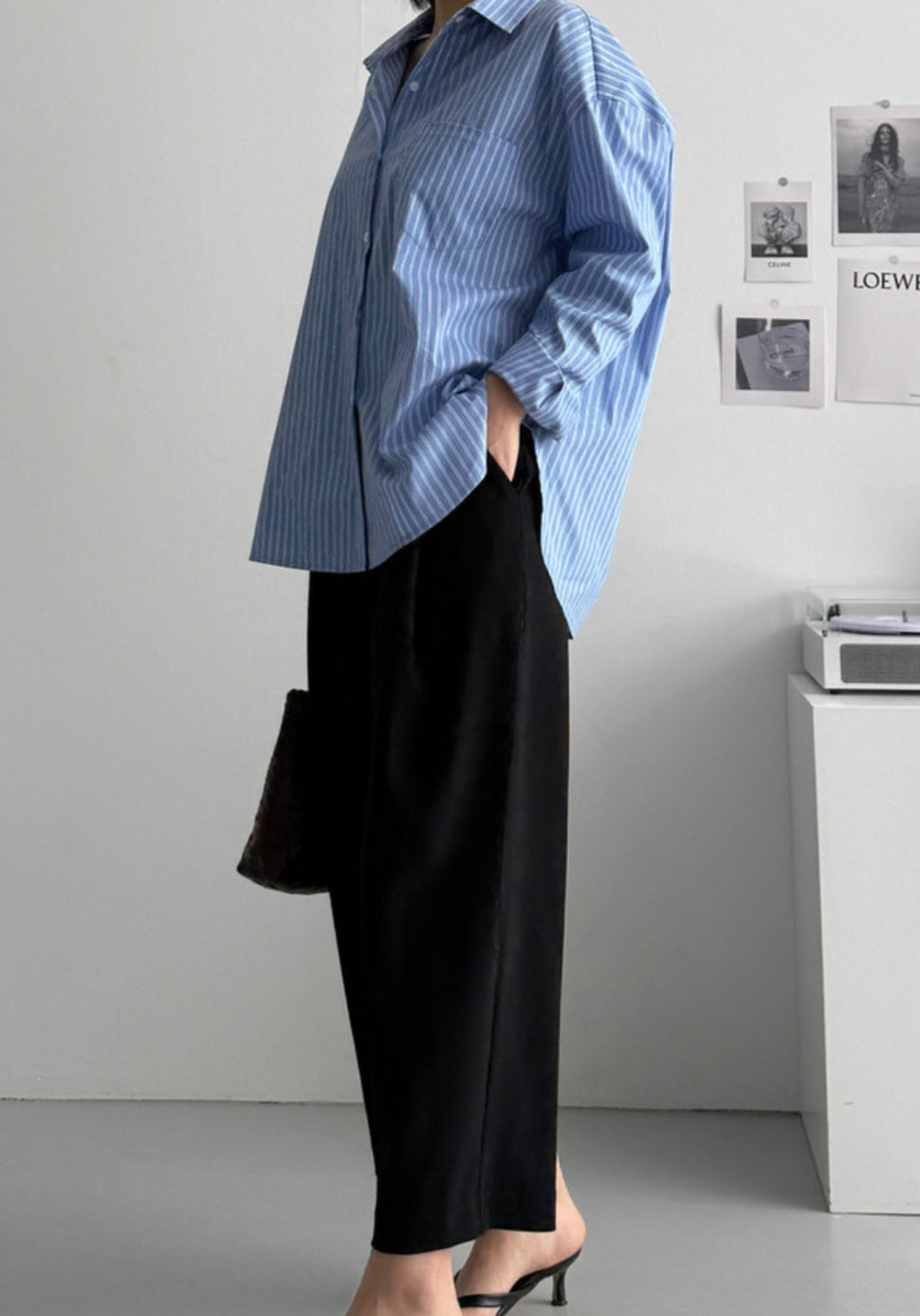 멋스러운 스판 밴딩 배기슬랙스