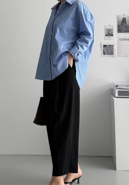 멋스러운 스판 밴딩 배기슬랙스