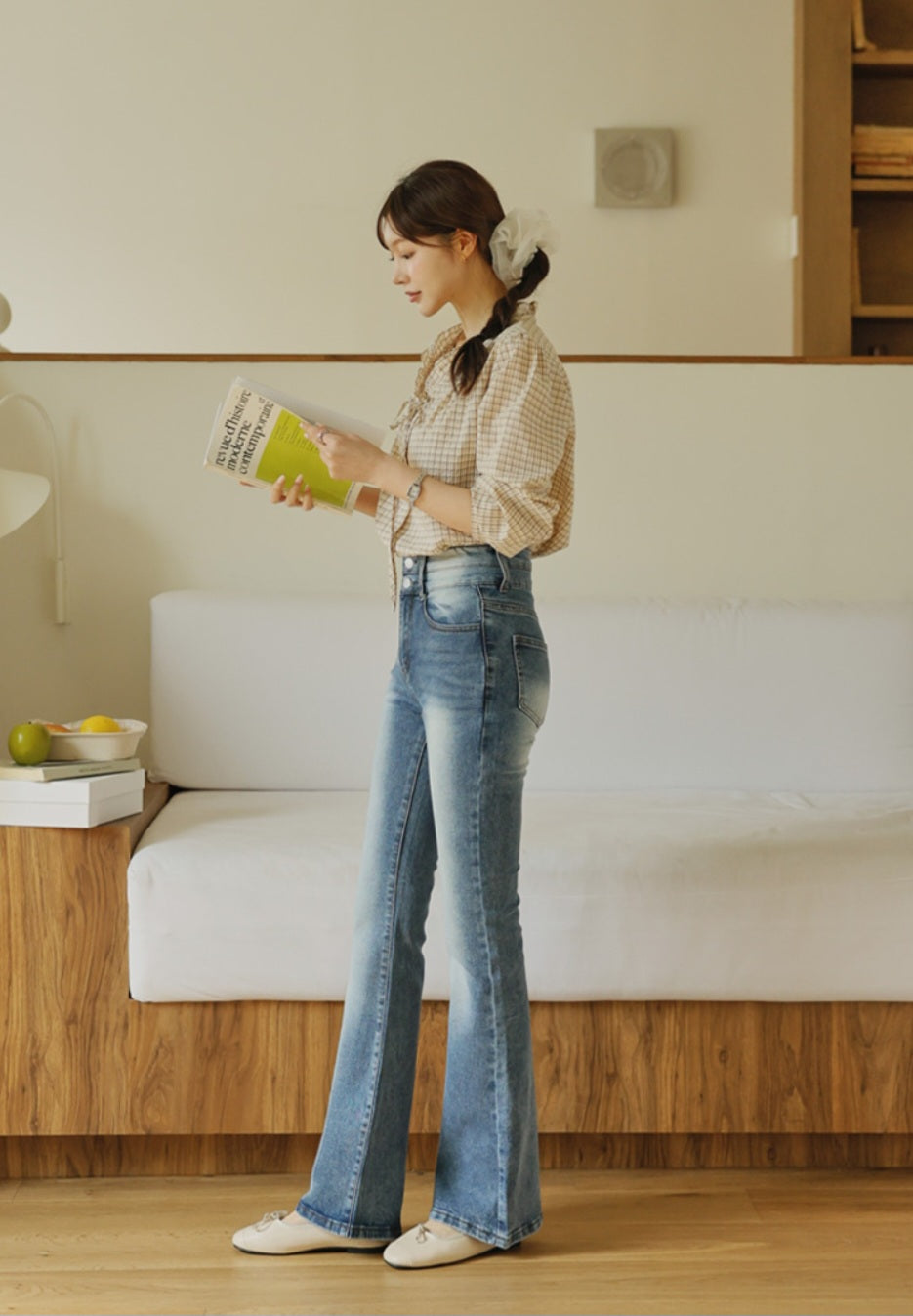 ⏩️ 골반패드 3type 더블버튼 부츠컷데님