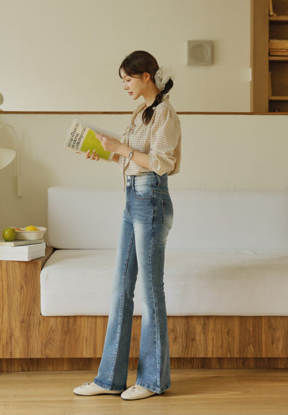 ⏩️ 골반패드 3type 더블버튼 부츠컷데님