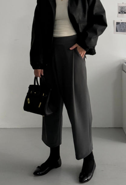 멋스러운 스판 밴딩 배기슬랙스