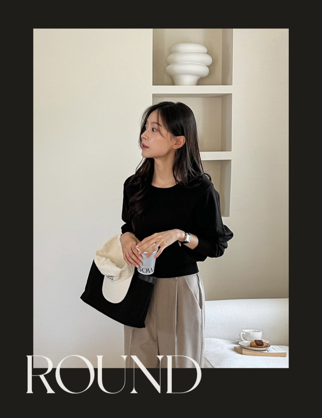 ☀️ [2type] 세미 크롭 니트