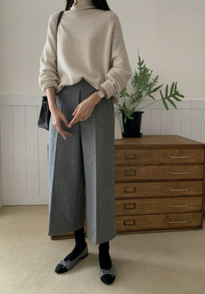 뒷밴딩 울팬츠 (8부~9부)