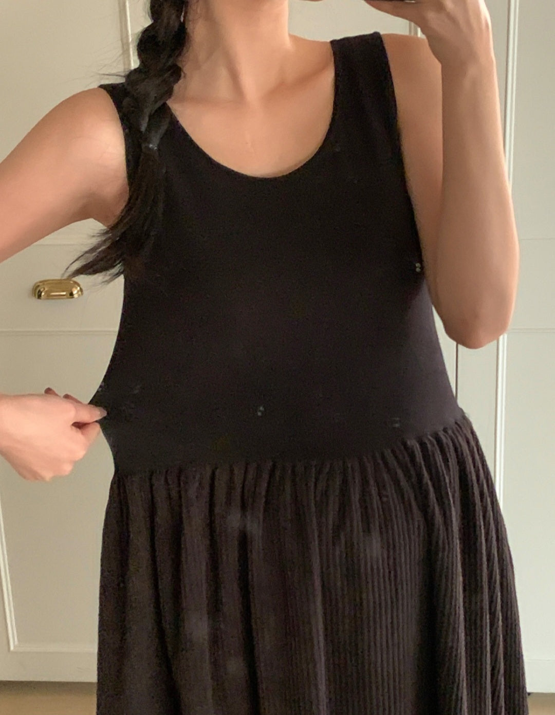 골덴 레이어드 나시원피스