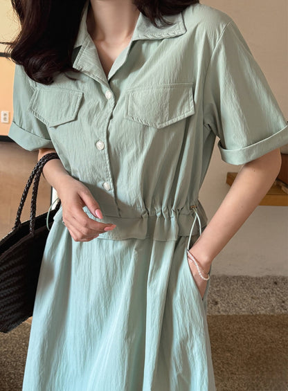 ⭐️스트링 카라 원피스