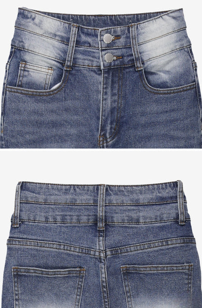 ⏩️ 골반패드 3type 더블버튼 부츠컷데님