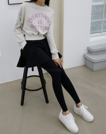 플레어 치마레깅스 약기모 (F~2XL)