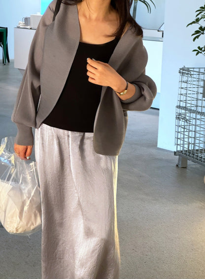 💐쿠리 플리츠 가디건