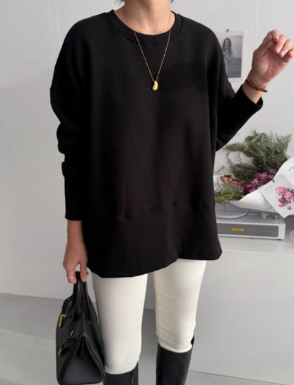 시보리 트임 맨투맨