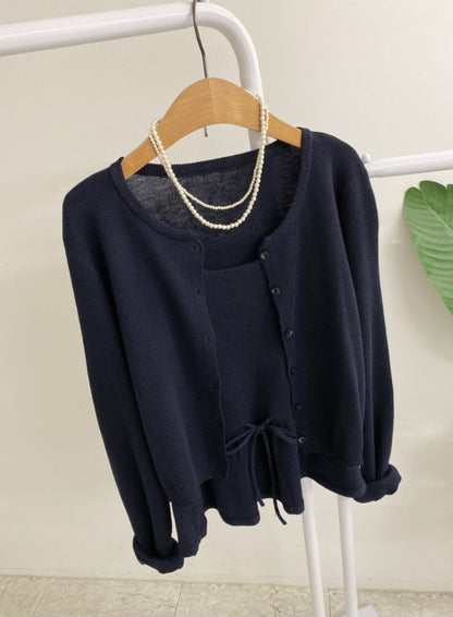 ⏩️ 플레어 나시& 라운드넥 가디건 Set