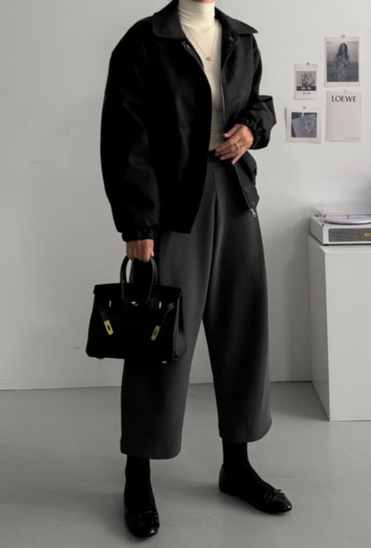 멋스러운 스판 밴딩 배기슬랙스