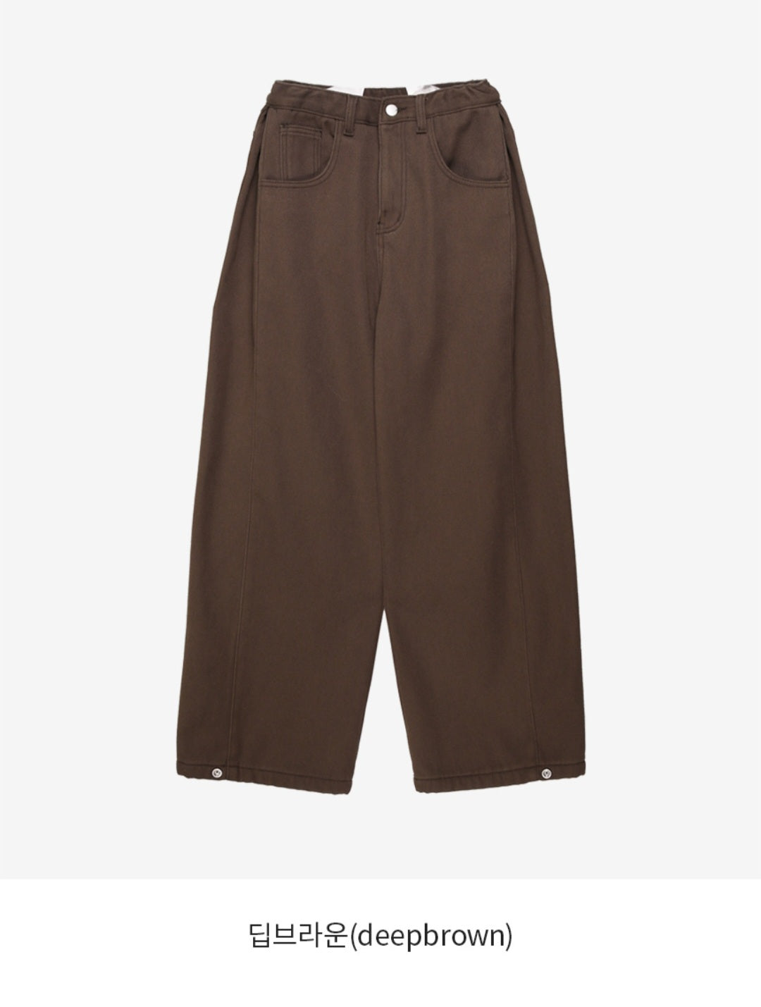 (NEW) 폴딩 코튼 와이드 청바지 S-2XL 3단기장