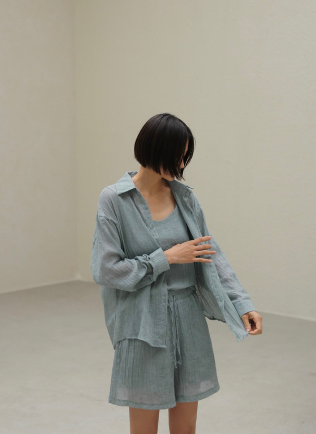 트리플 워싱 썸머 셋업 (3pcs)