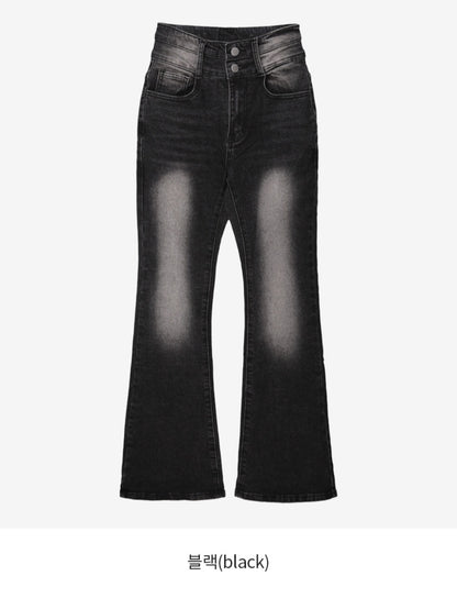 ⏩️ 골반패드 3type 더블버튼 부츠컷데님