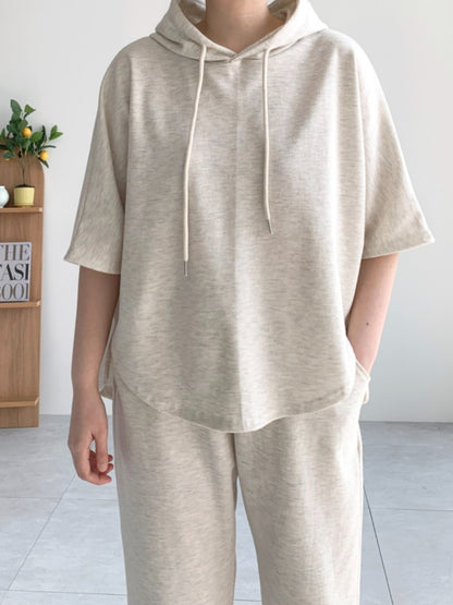 후드반팔 트레이닝 Set