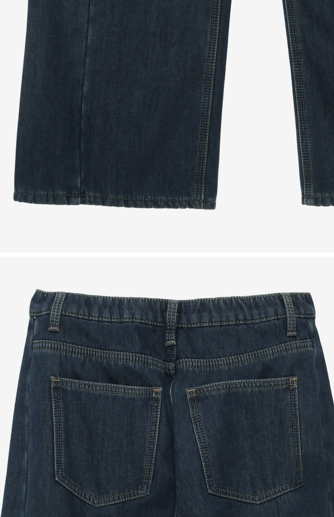 (NEW)절개 하이웨스트 와이드 청바지 S-2XL 3단기장