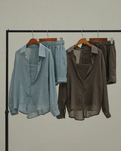 트리플 워싱 썸머 셋업 (3pcs)