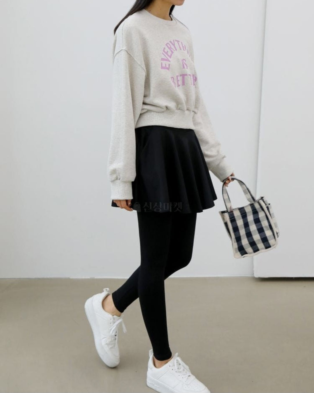 플레어 치마레깅스 약기모 (F~2XL)