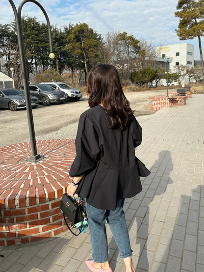 플레어 블라우스