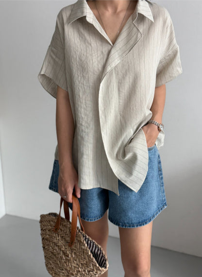 린넨 셔츠 블라우스