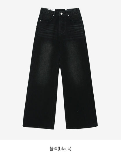 ⏩️ 체형커버 2type 보정핏 와이드부츠컷데님