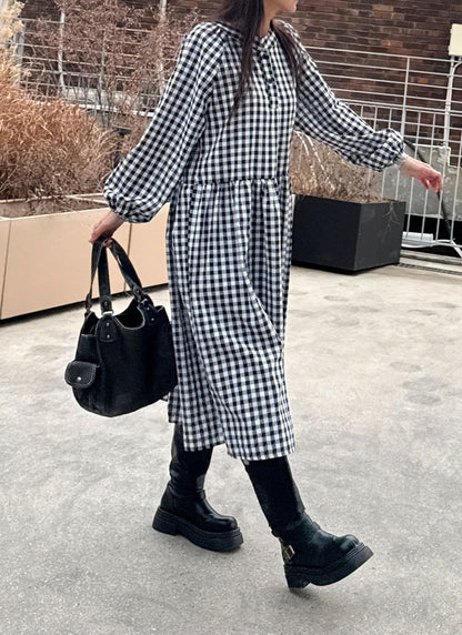 ⏩️ 체크 아방 롱원피스