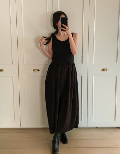 골덴 레이어드 나시원피스