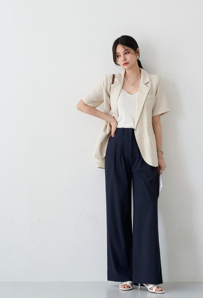 🧊 냉감 투핀턱 와이드 쿨슬랙스 [S-2XL]