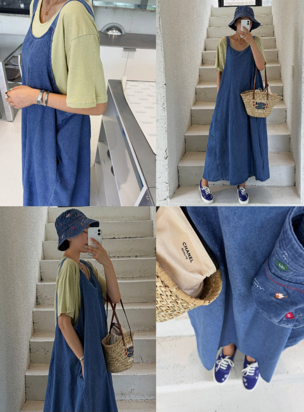 ☀️마쥬 데님 나시원피스