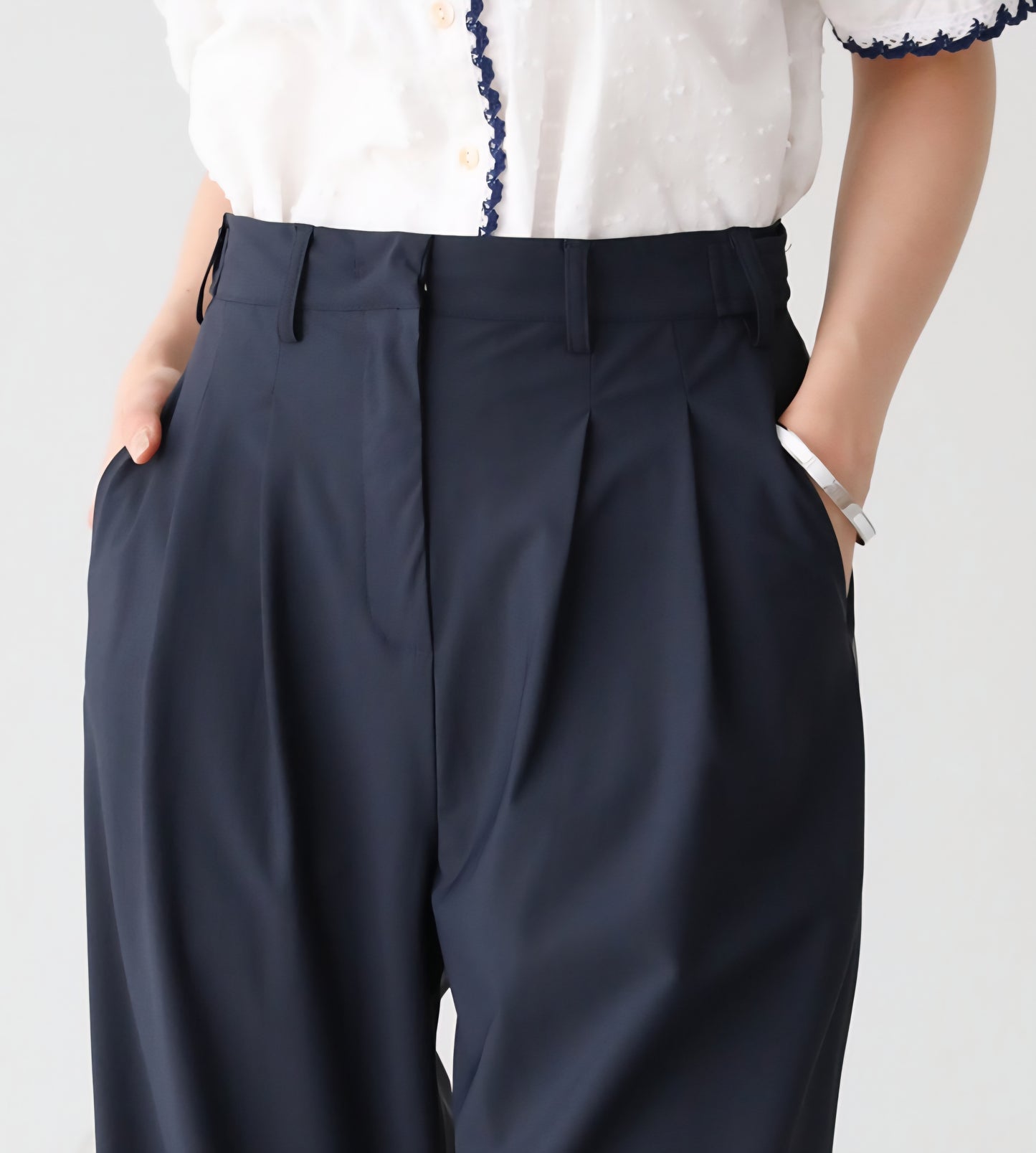 🧊 냉감 투핀턱 와이드 쿨슬랙스 [S-2XL]