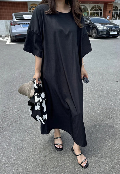 썸머 바스락 라운드 원피스