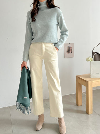 [기모] 코튼밴딩 일자핏 팬츠(XL-3XL)