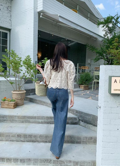 빈티지 뜨개 가디건
