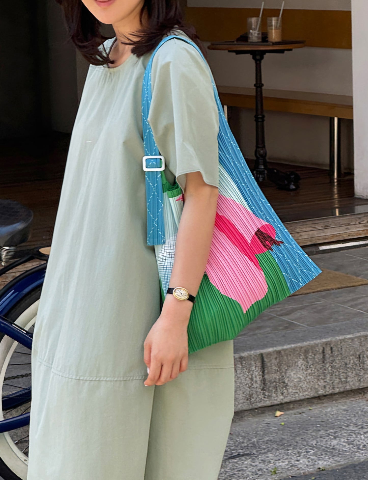👛 플리츠 숄더백
