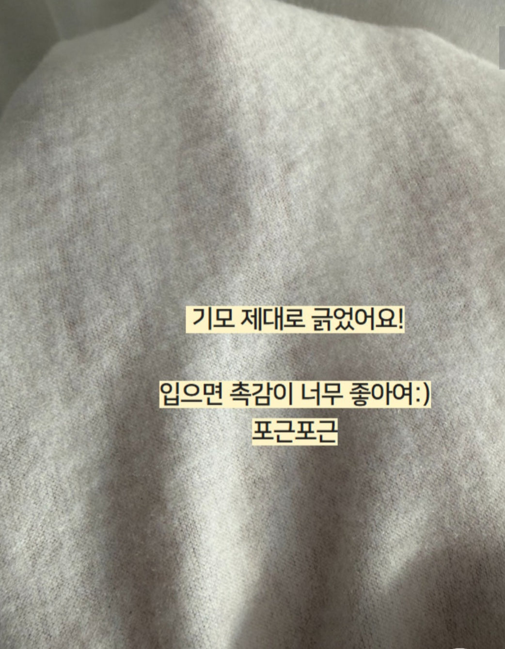 (1+1) 하루종일 따숩 텐션기모 라운드티