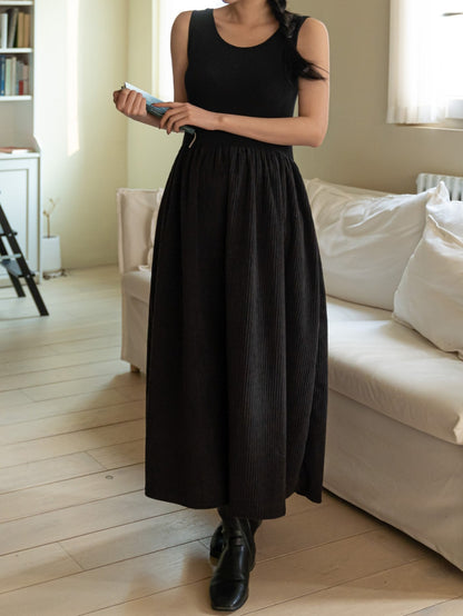 골덴 레이어드 나시원피스