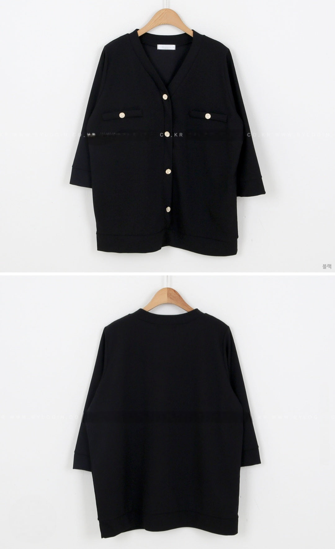 골드버튼 와이드팬츠 Set (~2XL)