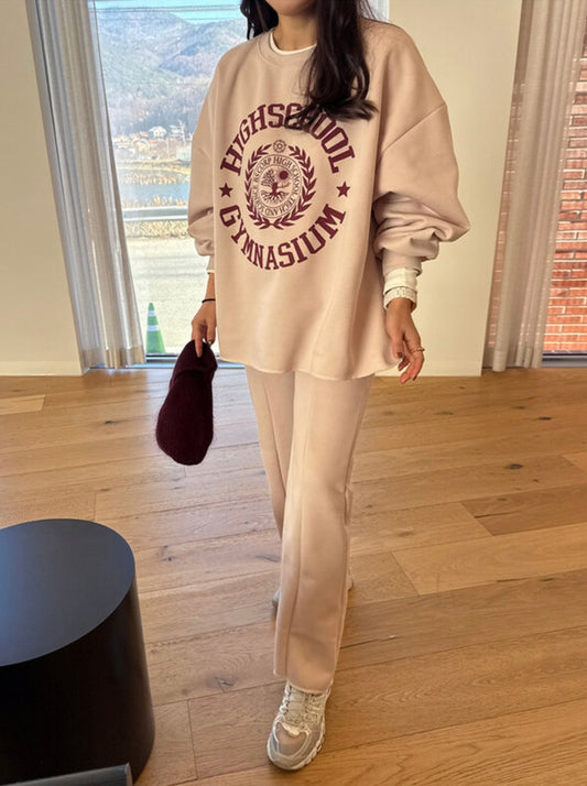 루즈 티셔츠&부츠컷 팬츠 SET