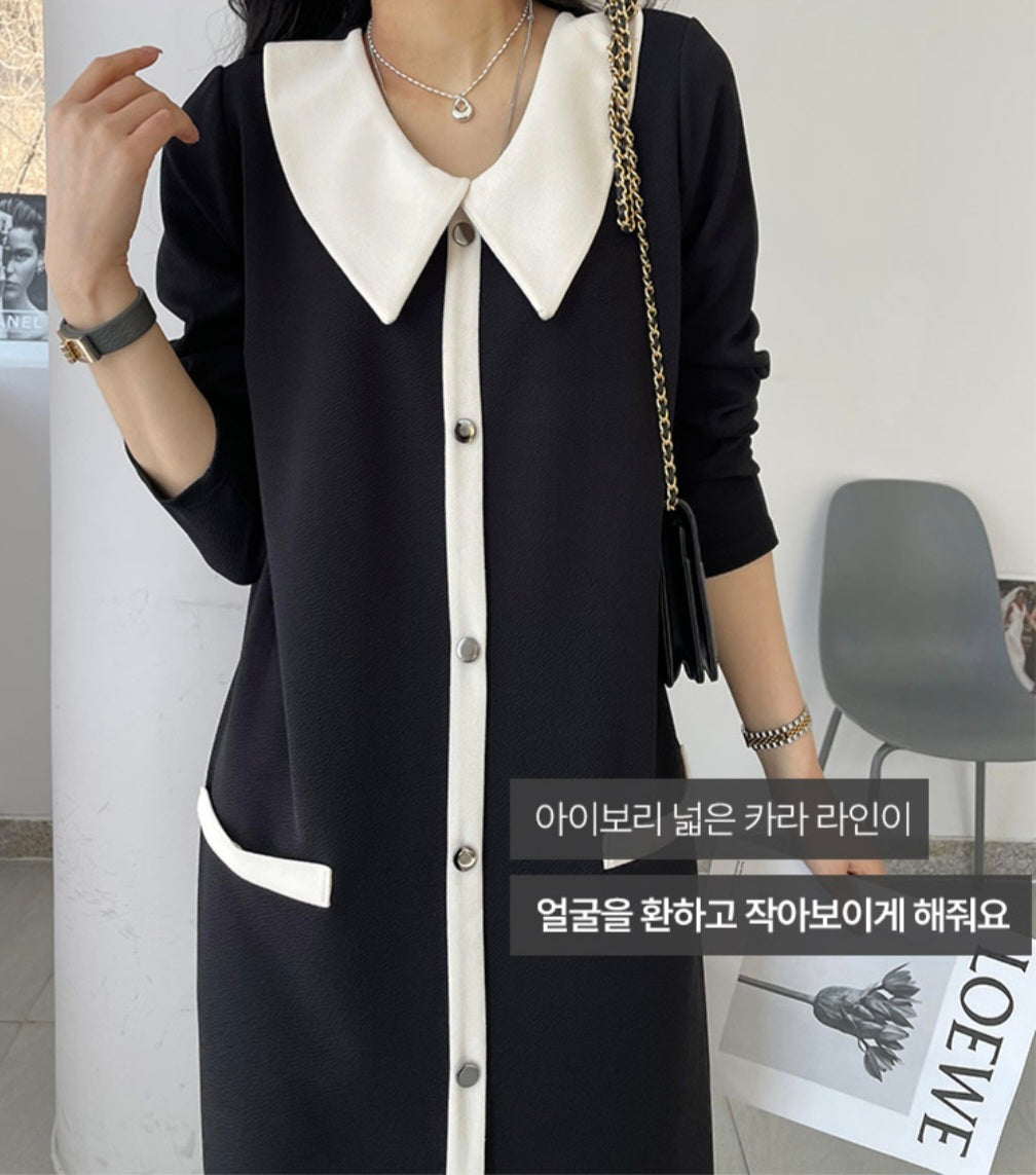 ⏩️ 카라 원피스 [L-2XL]