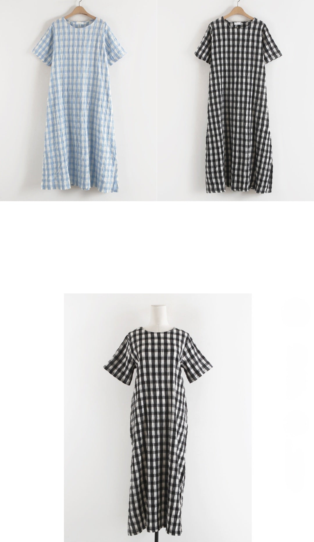 ☀️ 체크 원피스