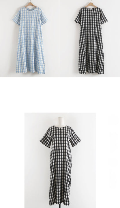 ☀️ 체크 원피스
