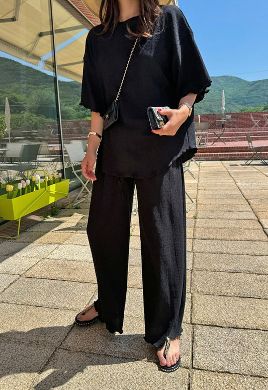 링클 물결 Set [긴바지'st]