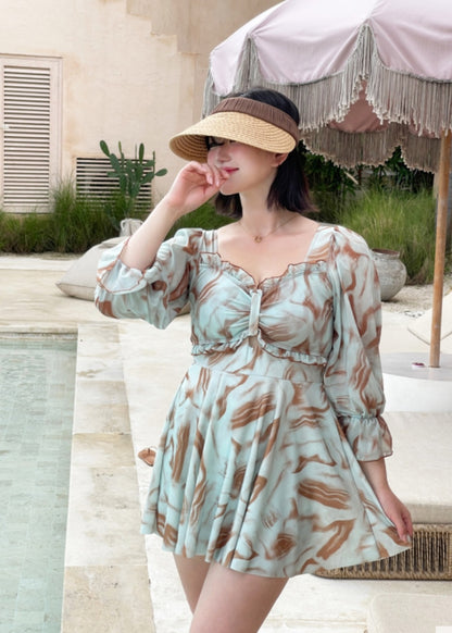 🩱 프렌치 시스루 원피스수영복 [~5XL]