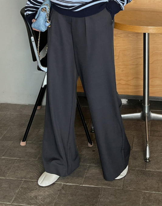 ⏩️배색 와이드 팬츠 [S/M/L]