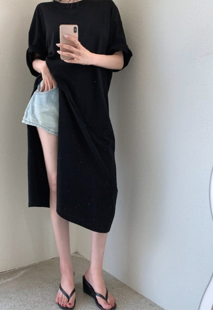 트임 롱티셔츠