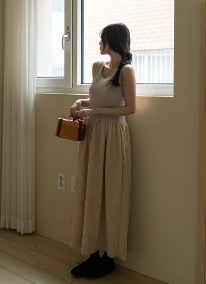 골덴 레이어드 나시원피스