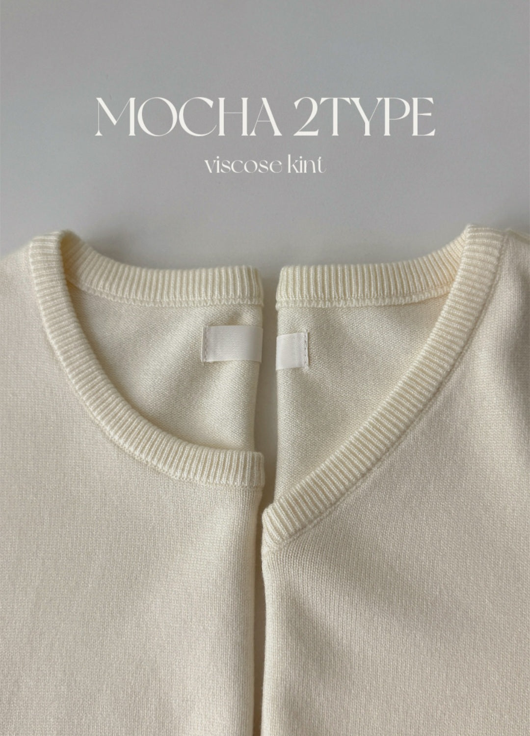 ☀️ [2type] 세미 크롭 니트